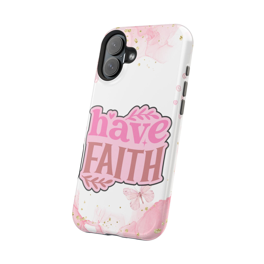 Have Faith Pink Butterfly Phone Case