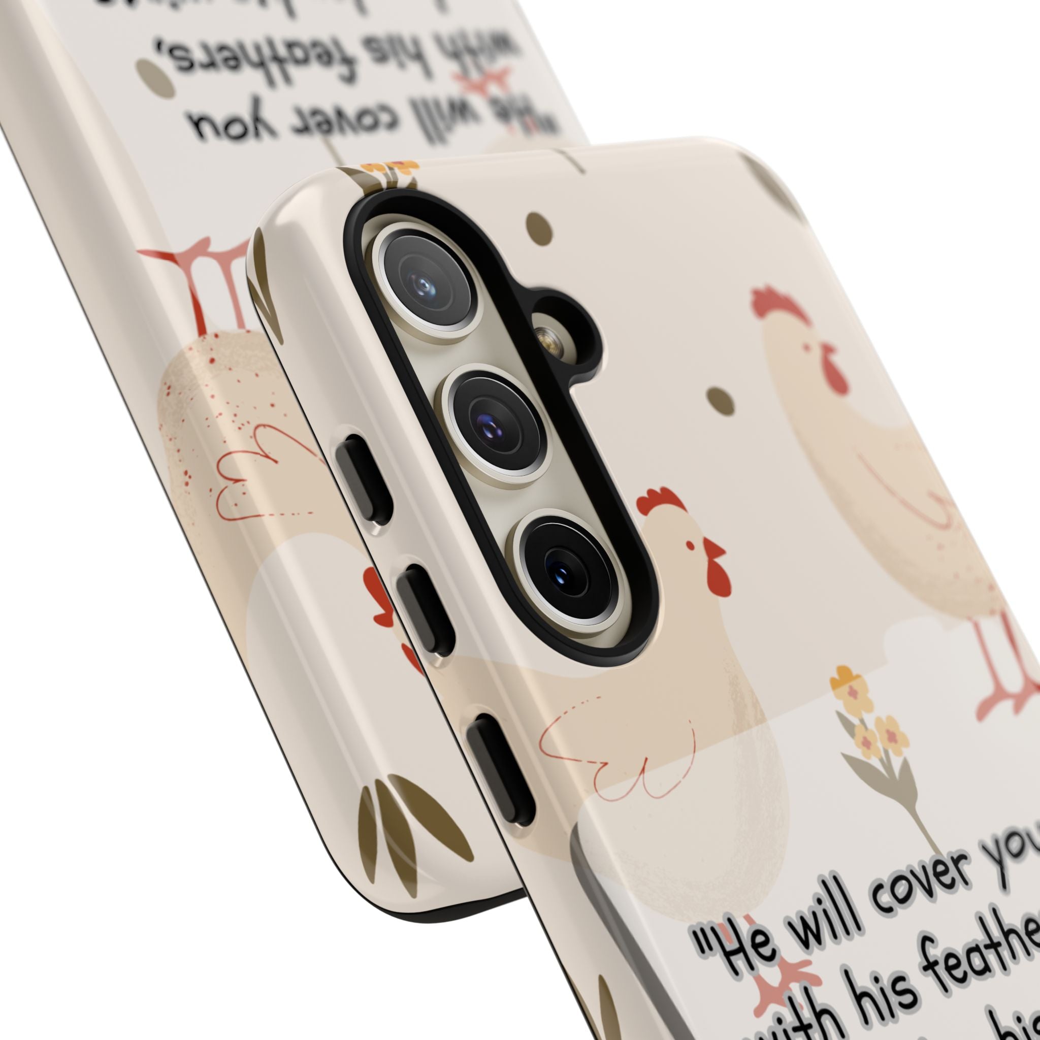 Psalm 91:4 Chicken Phone Case