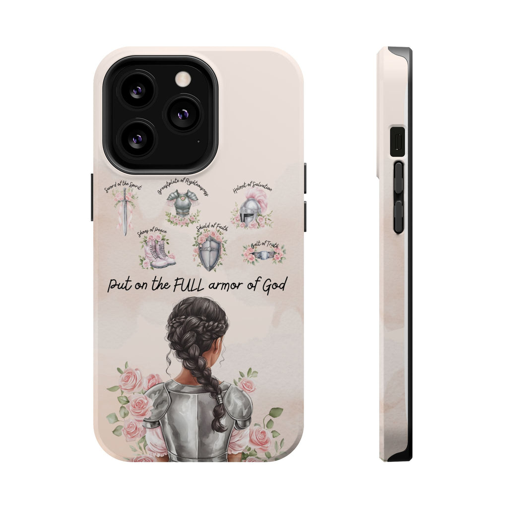 Armor of God (Dark haired woman) phone case