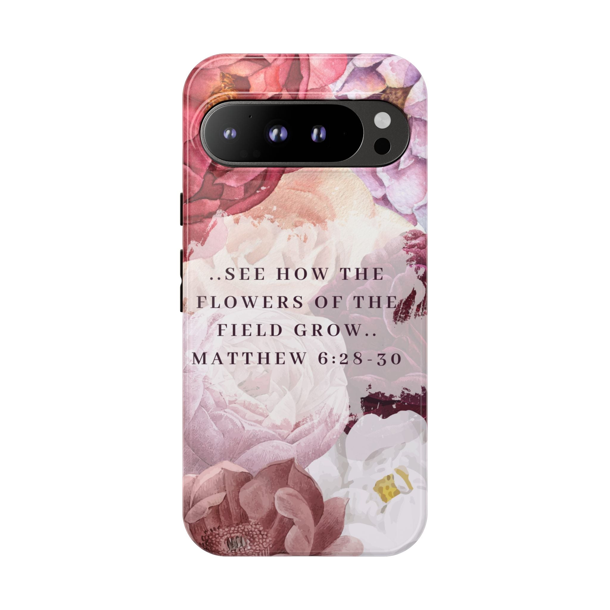 Matthew 6:28 Floral Samsung/Android Phone Case