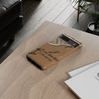 Footprints in the sand phone case