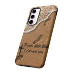 Footprints in the sand phone case