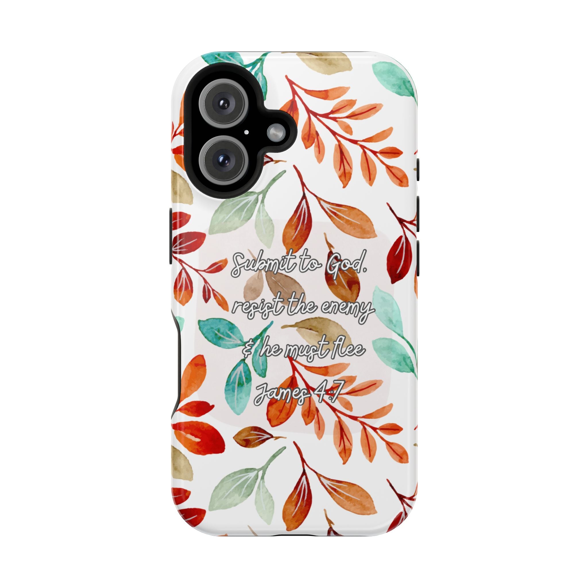 Submit to God Fall floral phone case