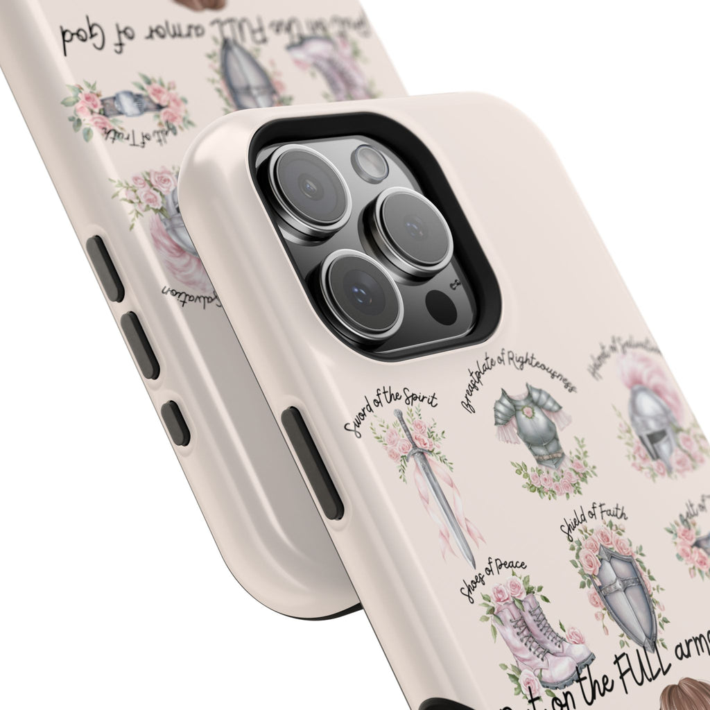 Armor of God (brown hair) phone case