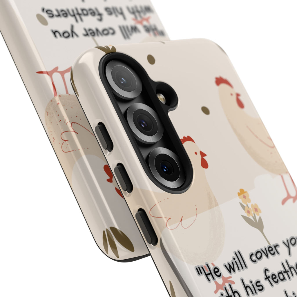 Psalm 91:4 Chicken Phone Case