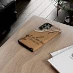 Footprints in the sand phone case