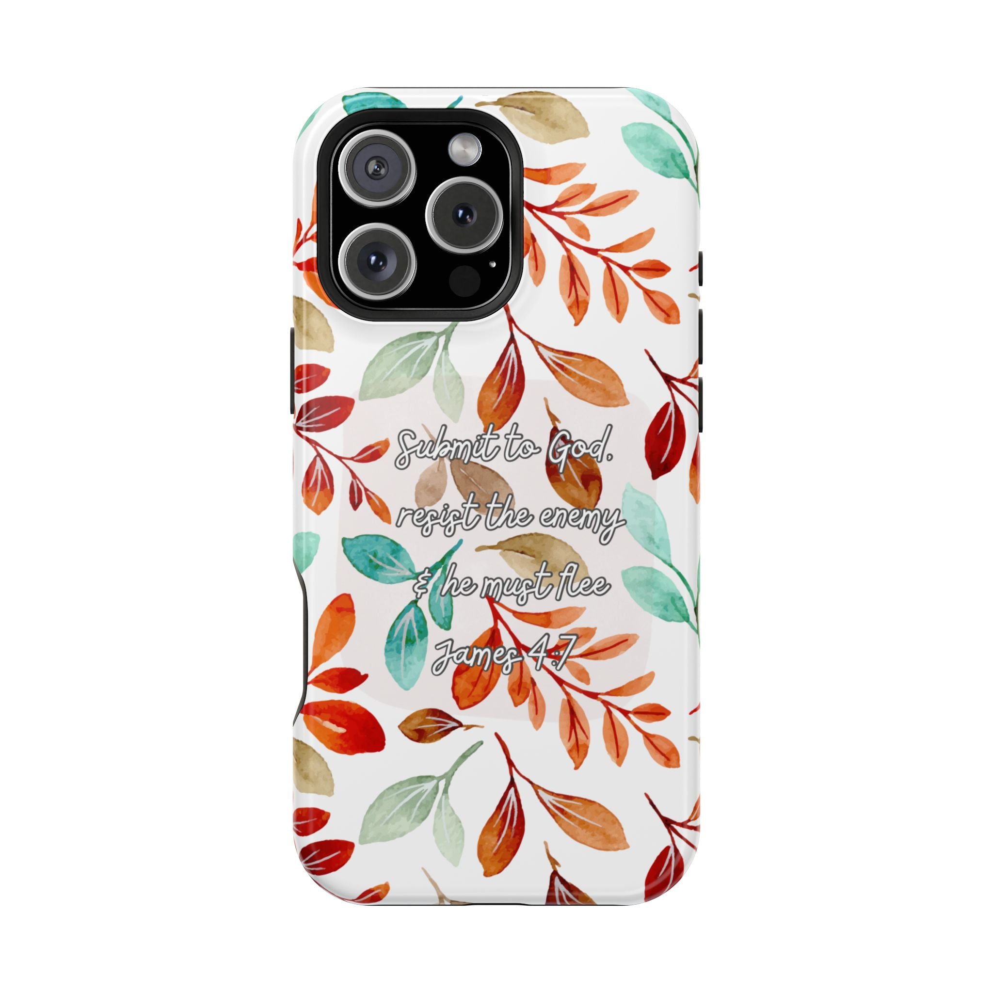 Submit to God Fall floral phone case