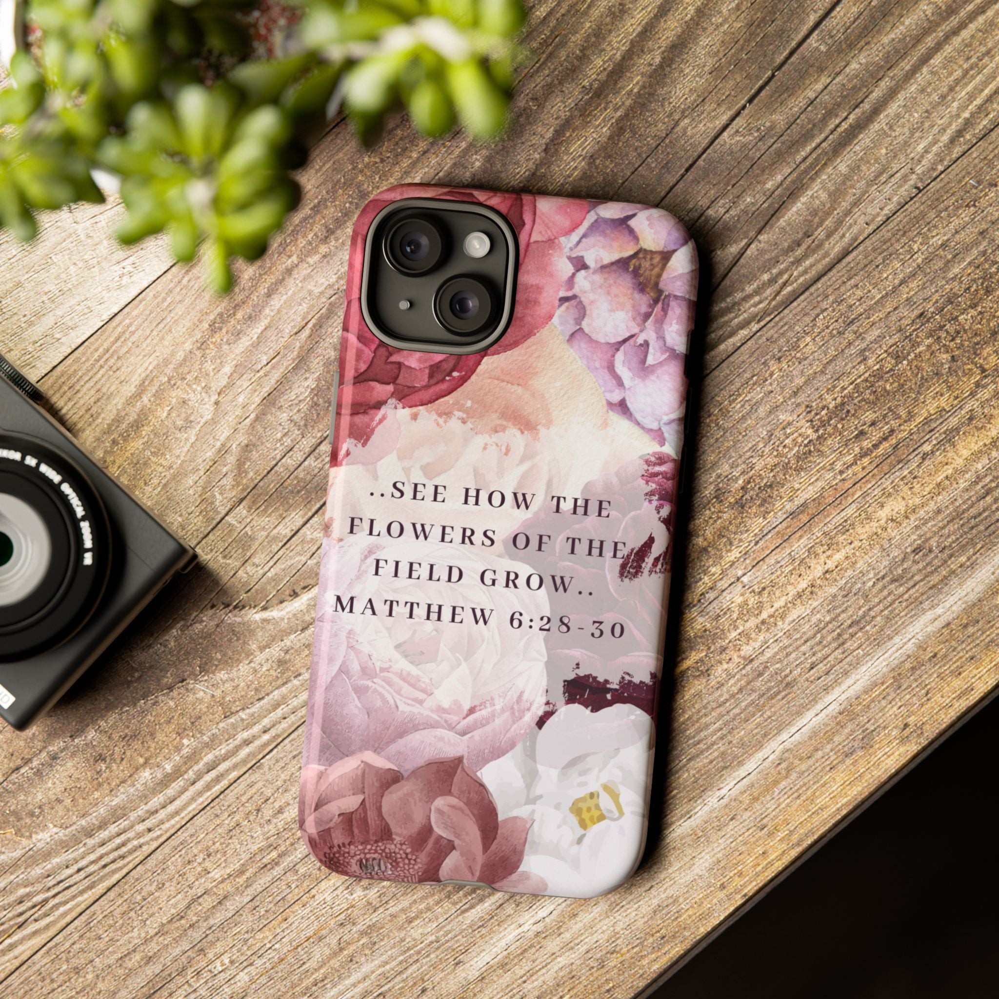 Matthew 6:28 Floral Samsung/Android Phone Case