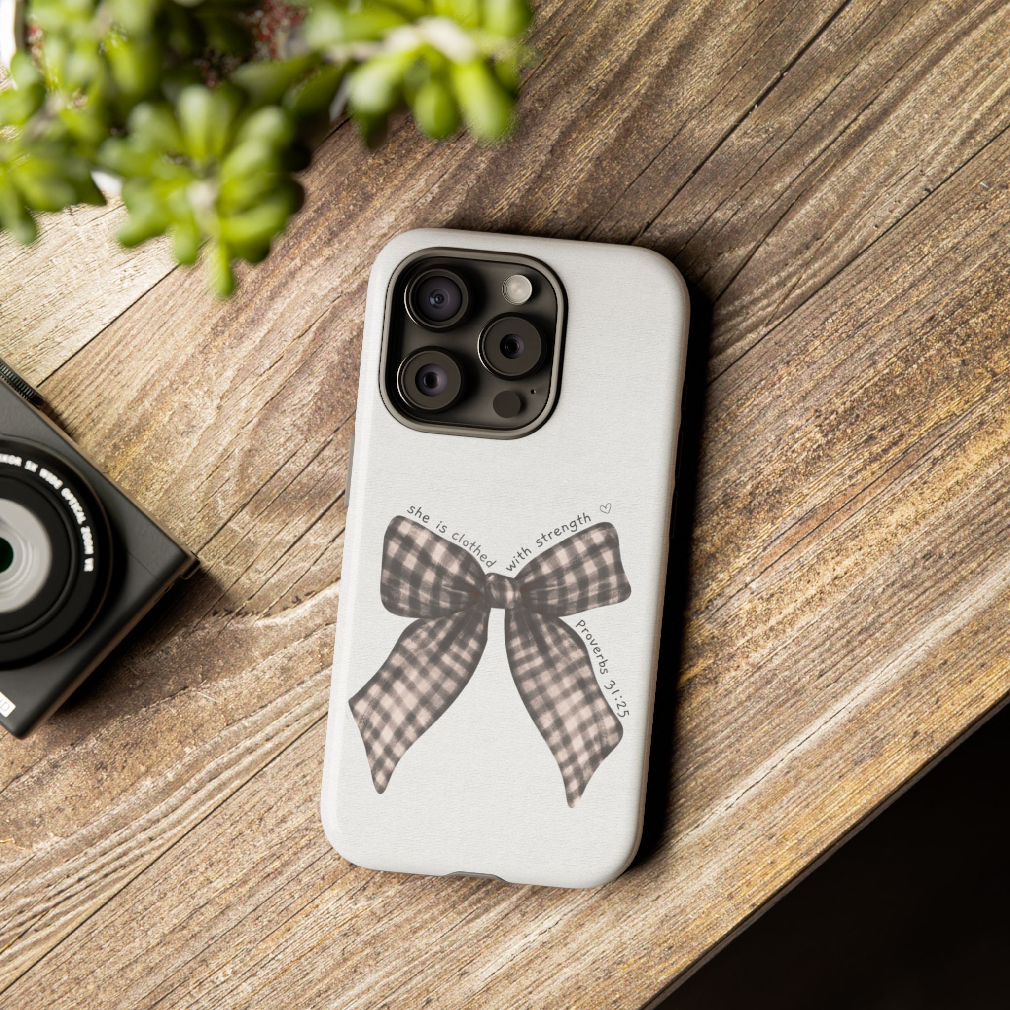 Proverbs 31 Rustic Bow Non MagSafe Phone Case