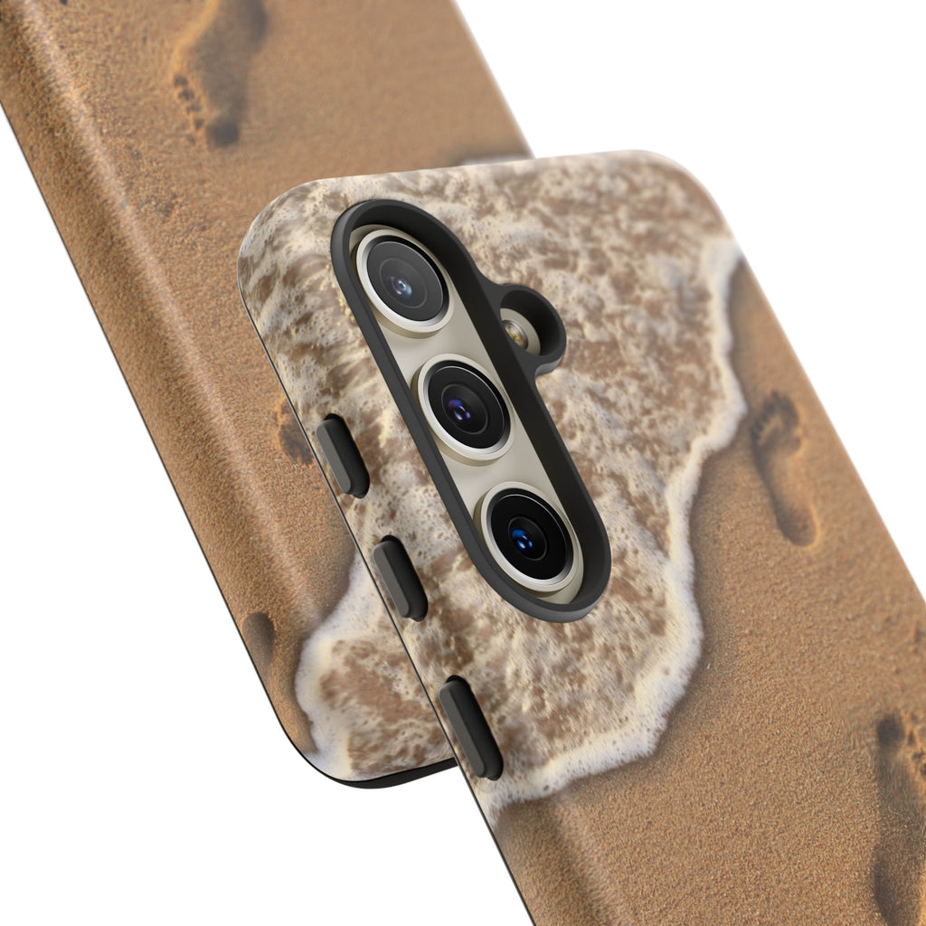 Footprints in the sand phone case