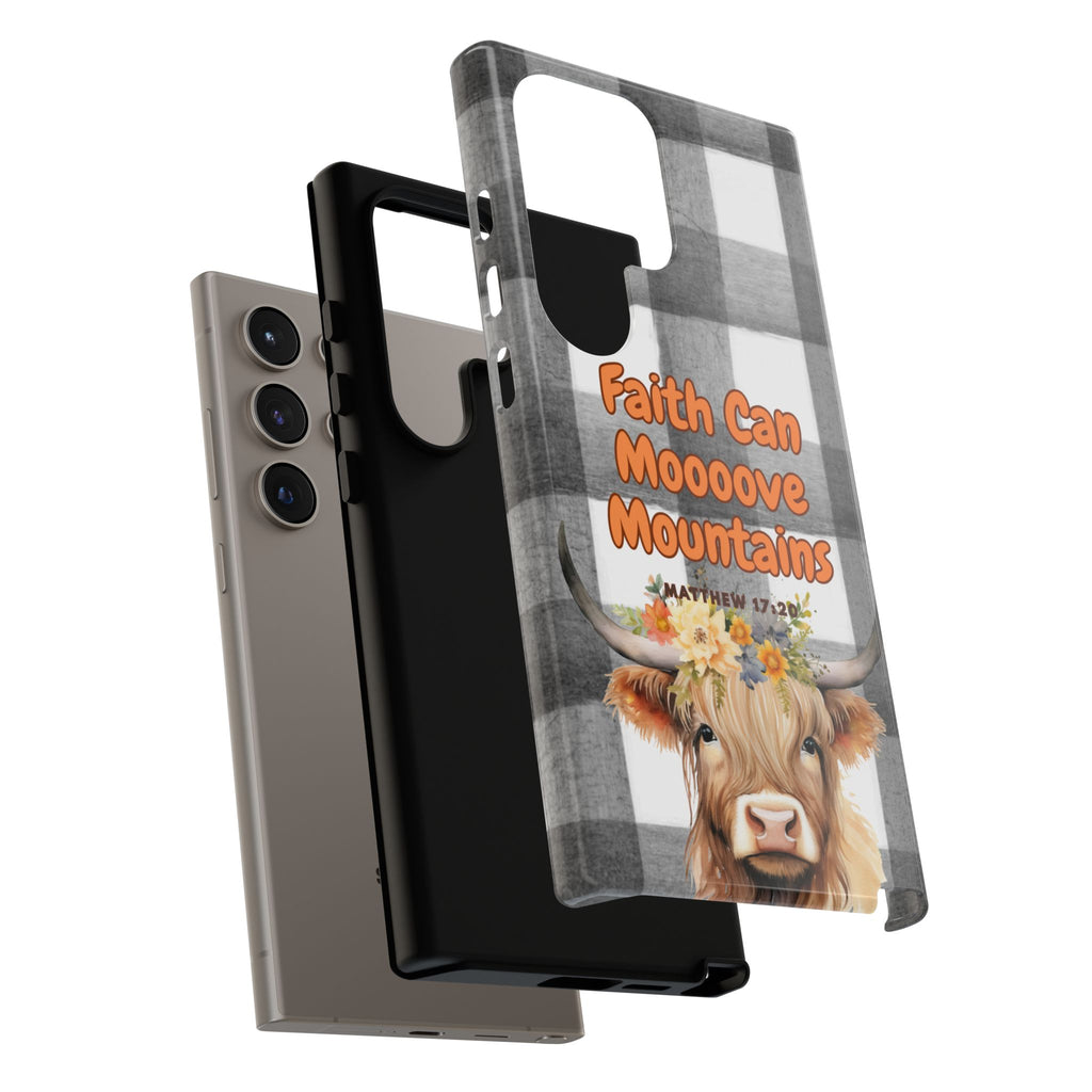 Faith Can Mooooove Mountains Phone Case