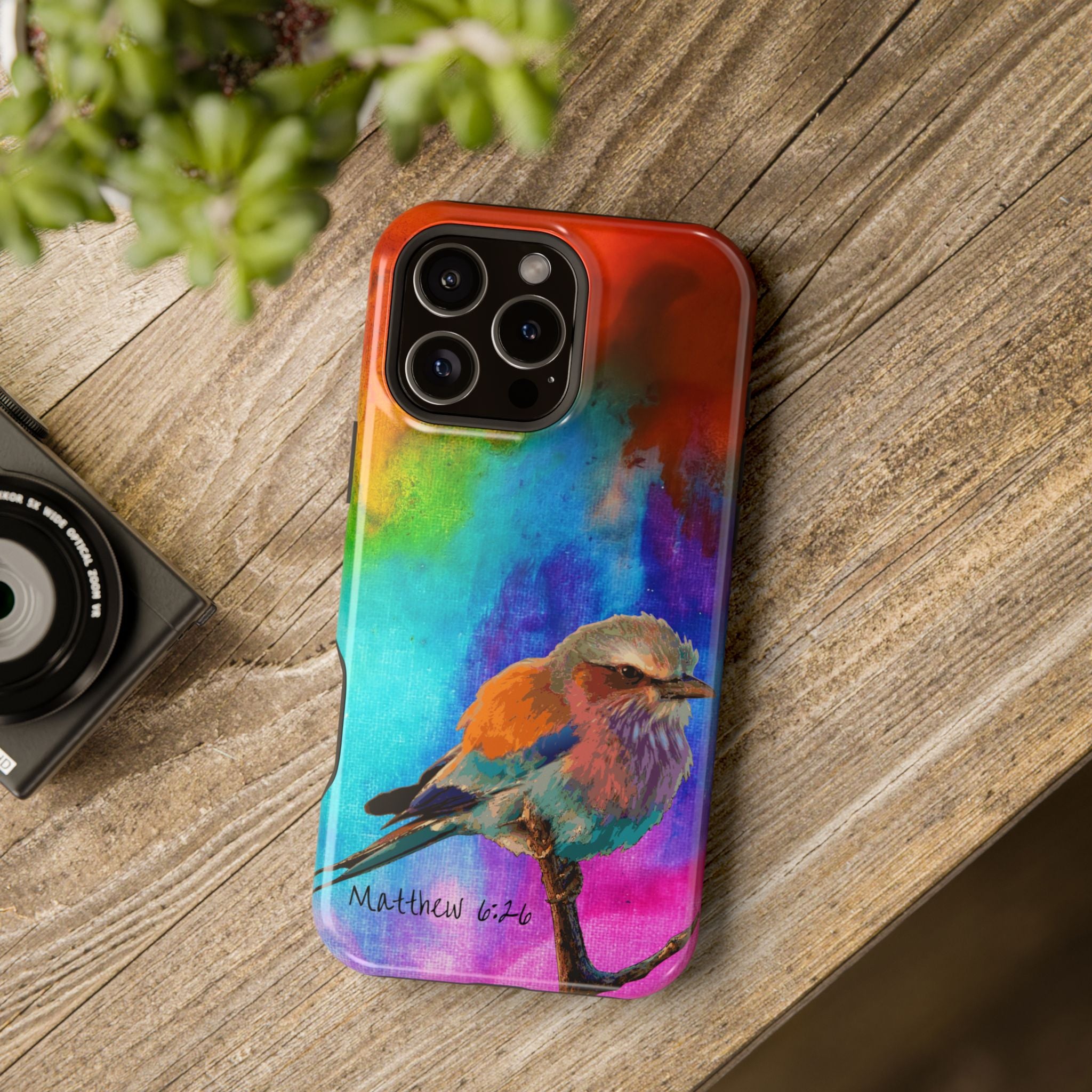 Consider the sparrow's watercolor phone case