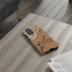 Footprints in the sand phone case
