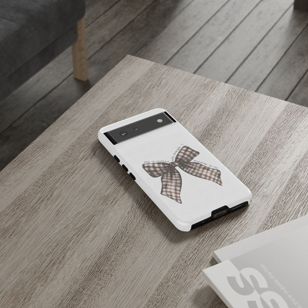 Proverbs 31 Rustic Bow Non MagSafe Phone Case