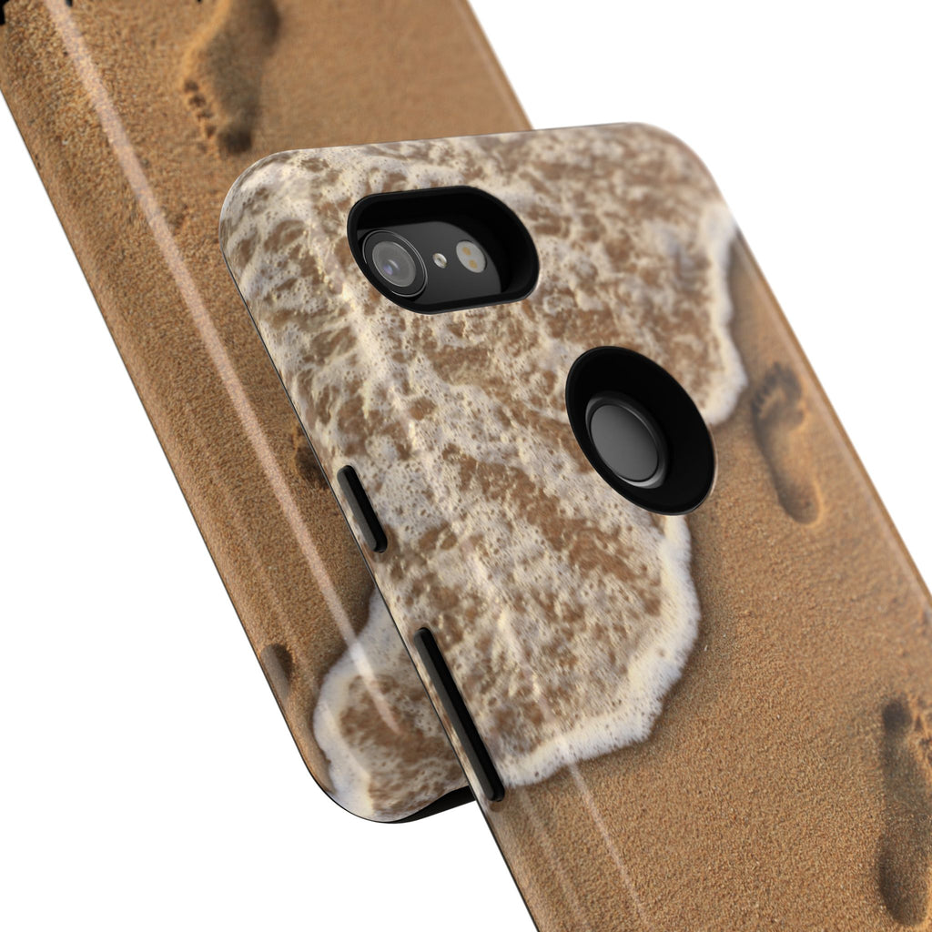 Footprints in the sand phone case