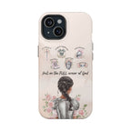 Armor of God (Dark haired woman) phone case
