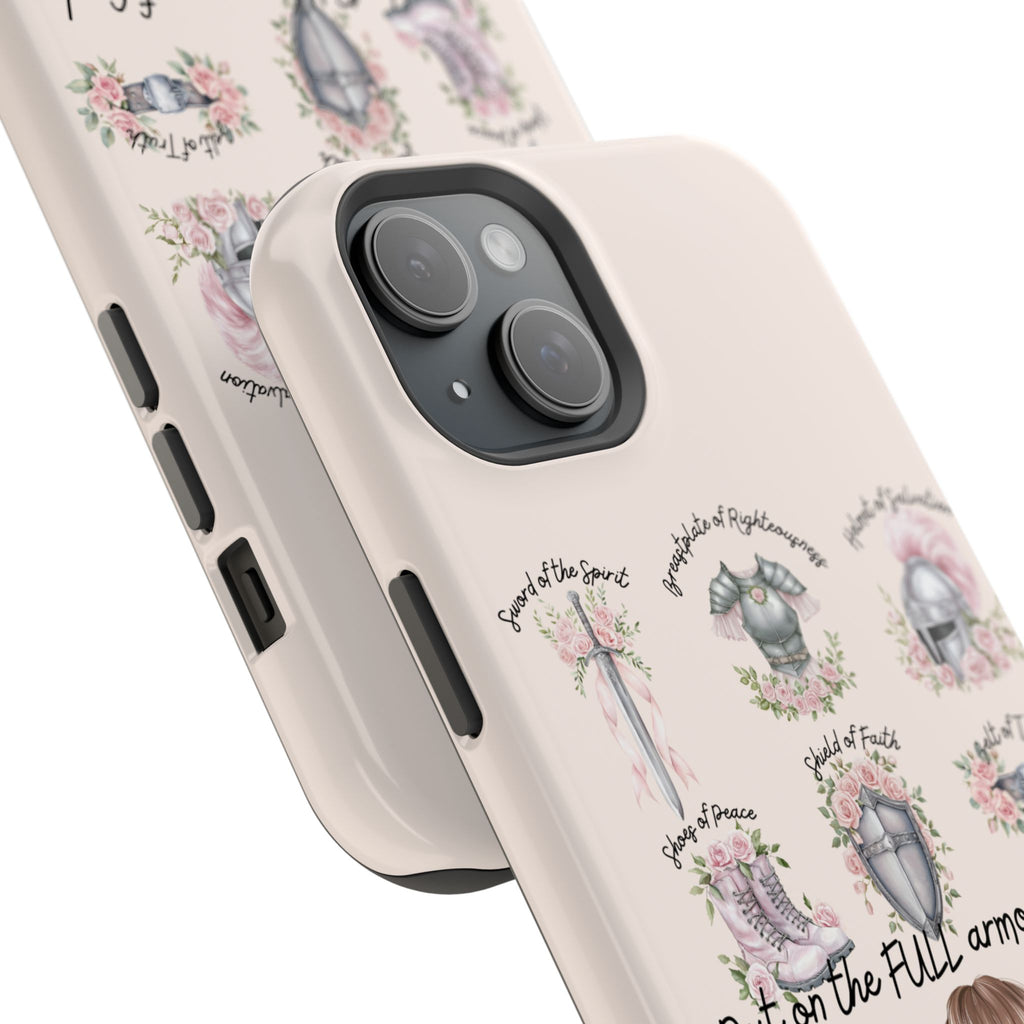 Armor of God (brown hair) phone case