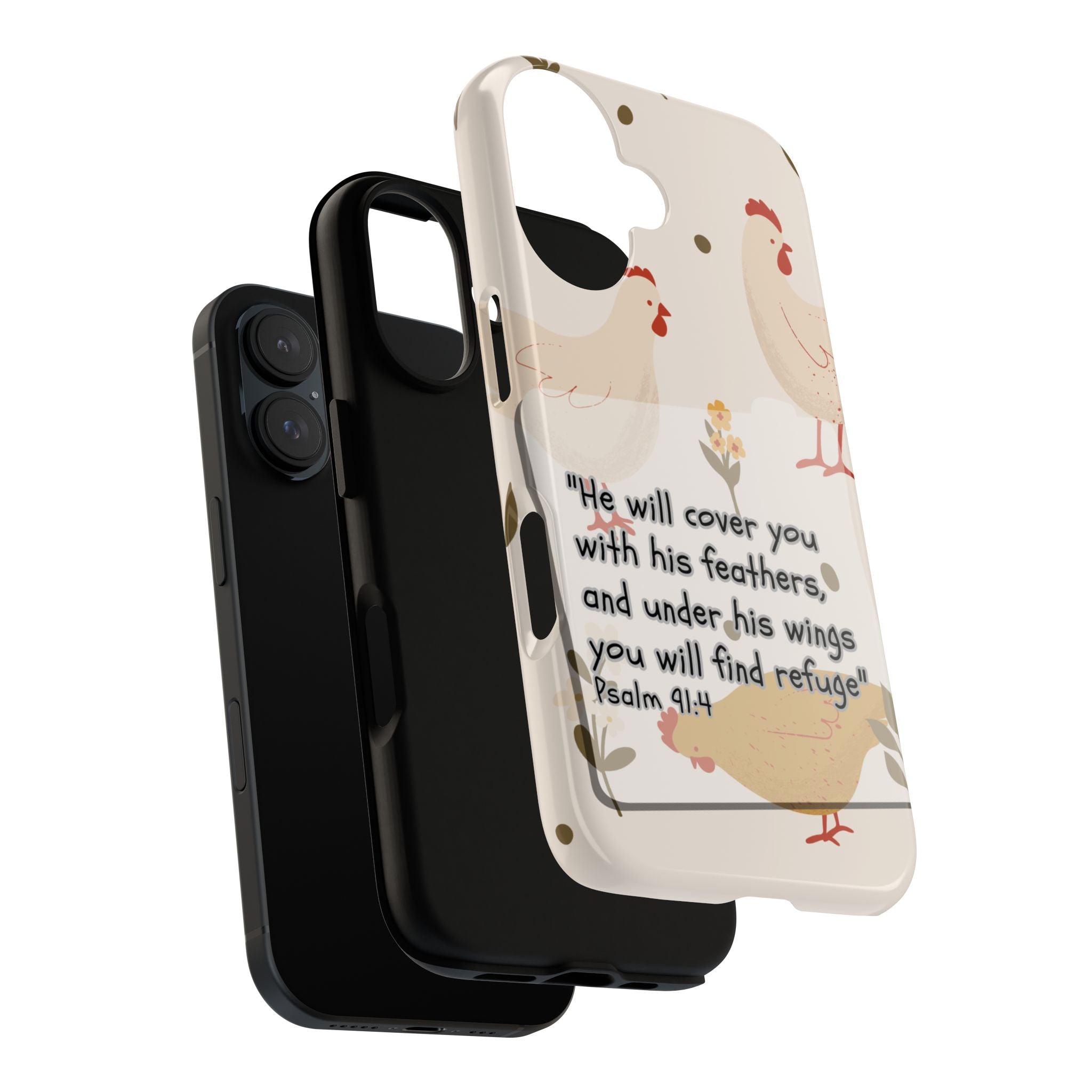 Psalm 91:4 Chicken Phone Case