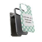 "With God, All Things Are Possible" Non MagSafe Phone Case