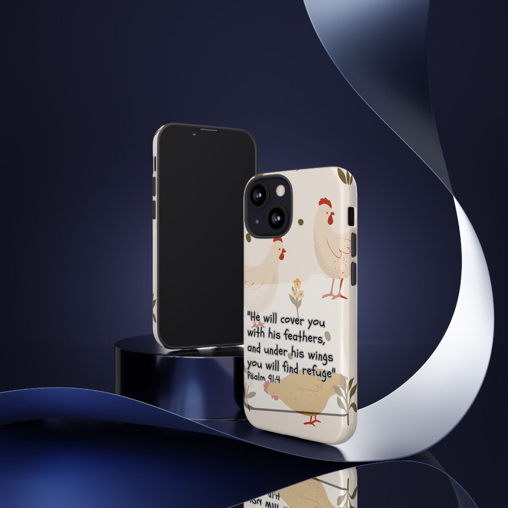 Psalm 91:4 Chicken Phone Case