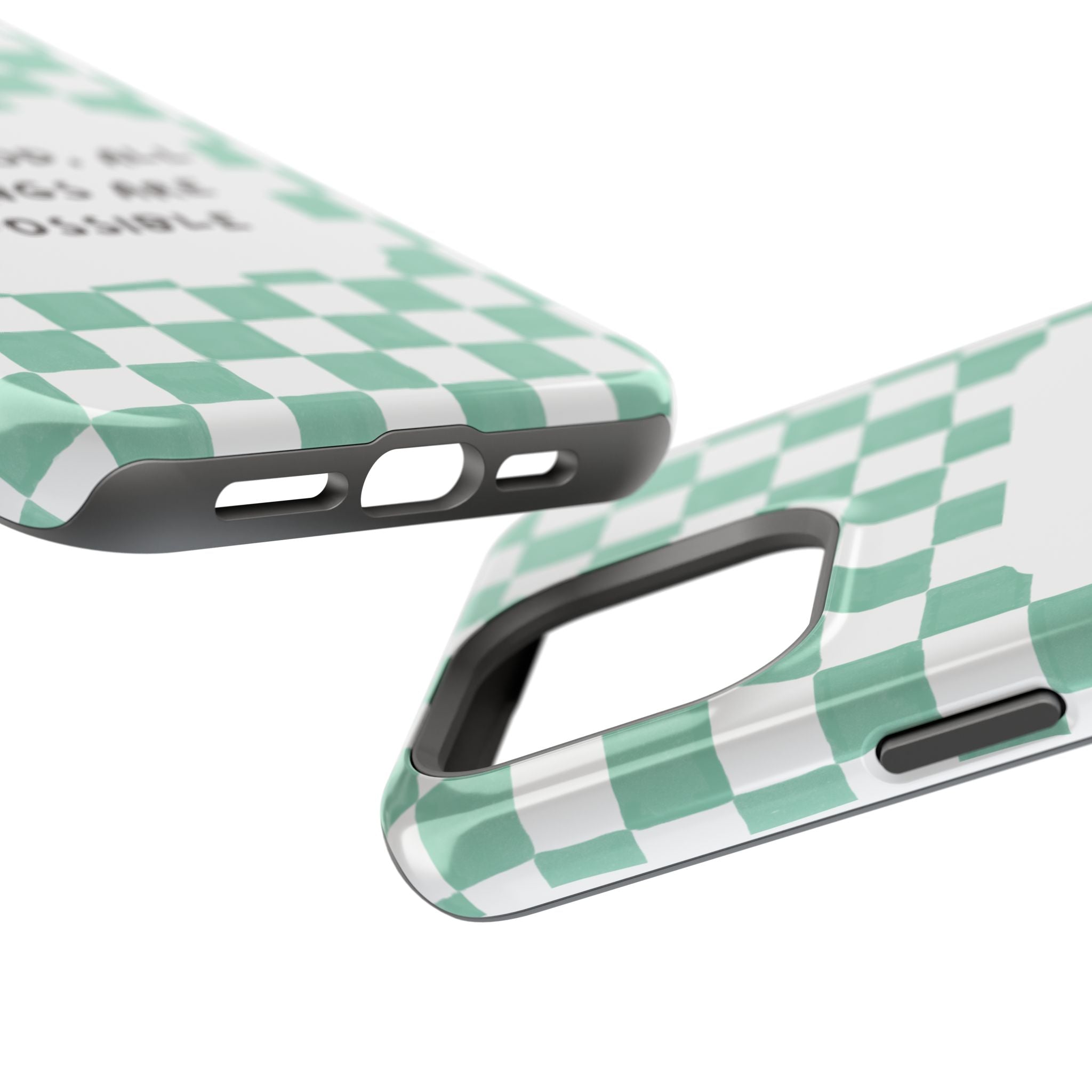 'With God' Checkered Phone Case