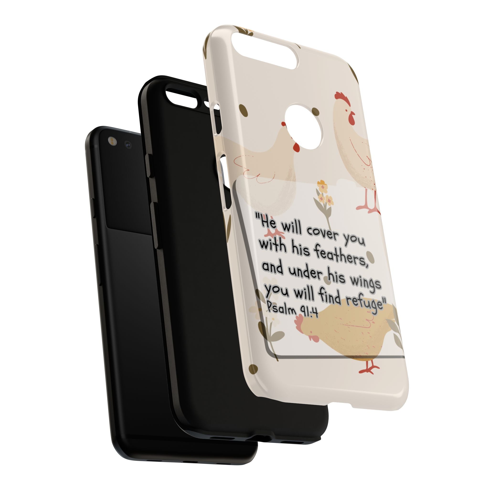 Psalm 91:4 Chicken Phone Case
