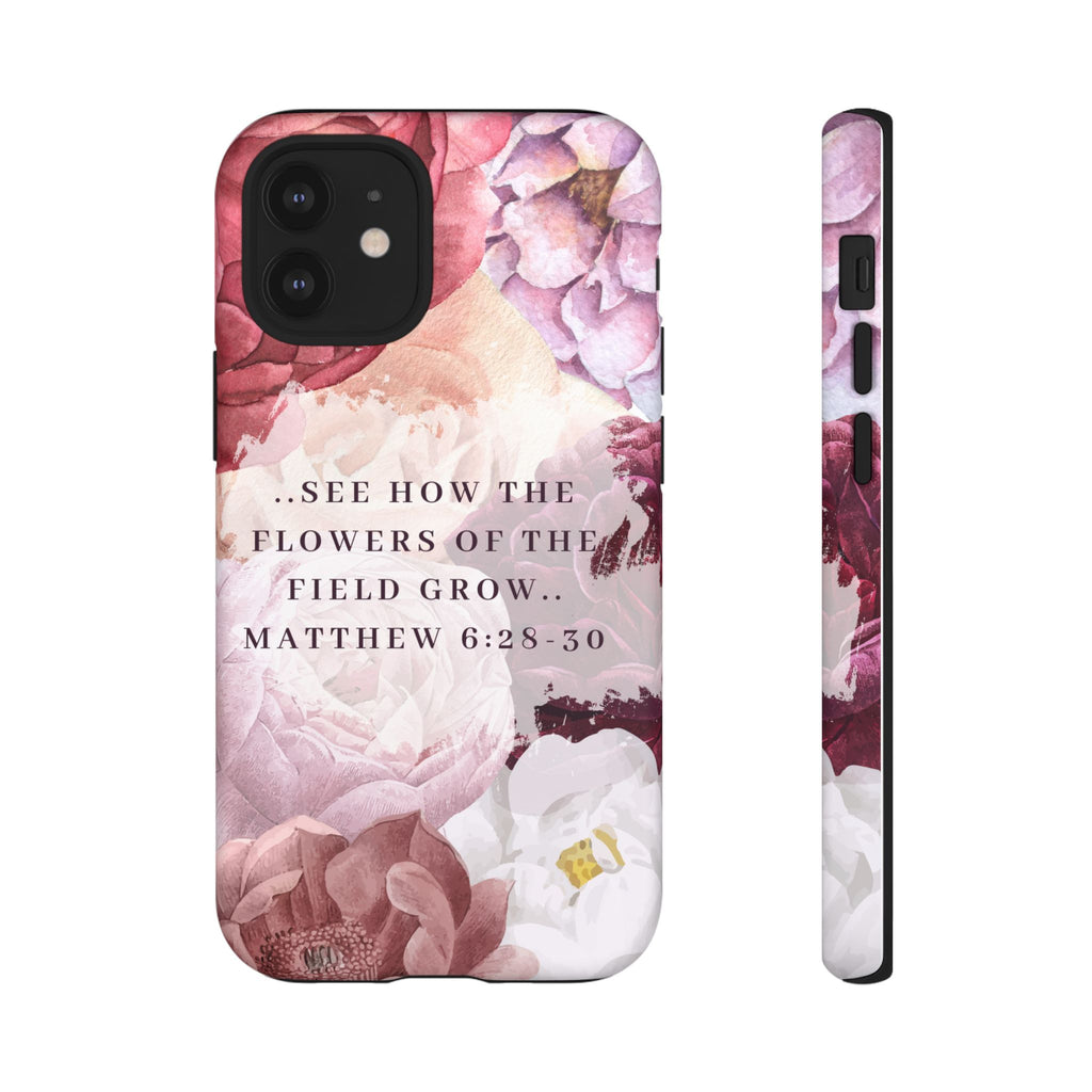 Matthew 6:28 Floral Samsung/Android Phone Case