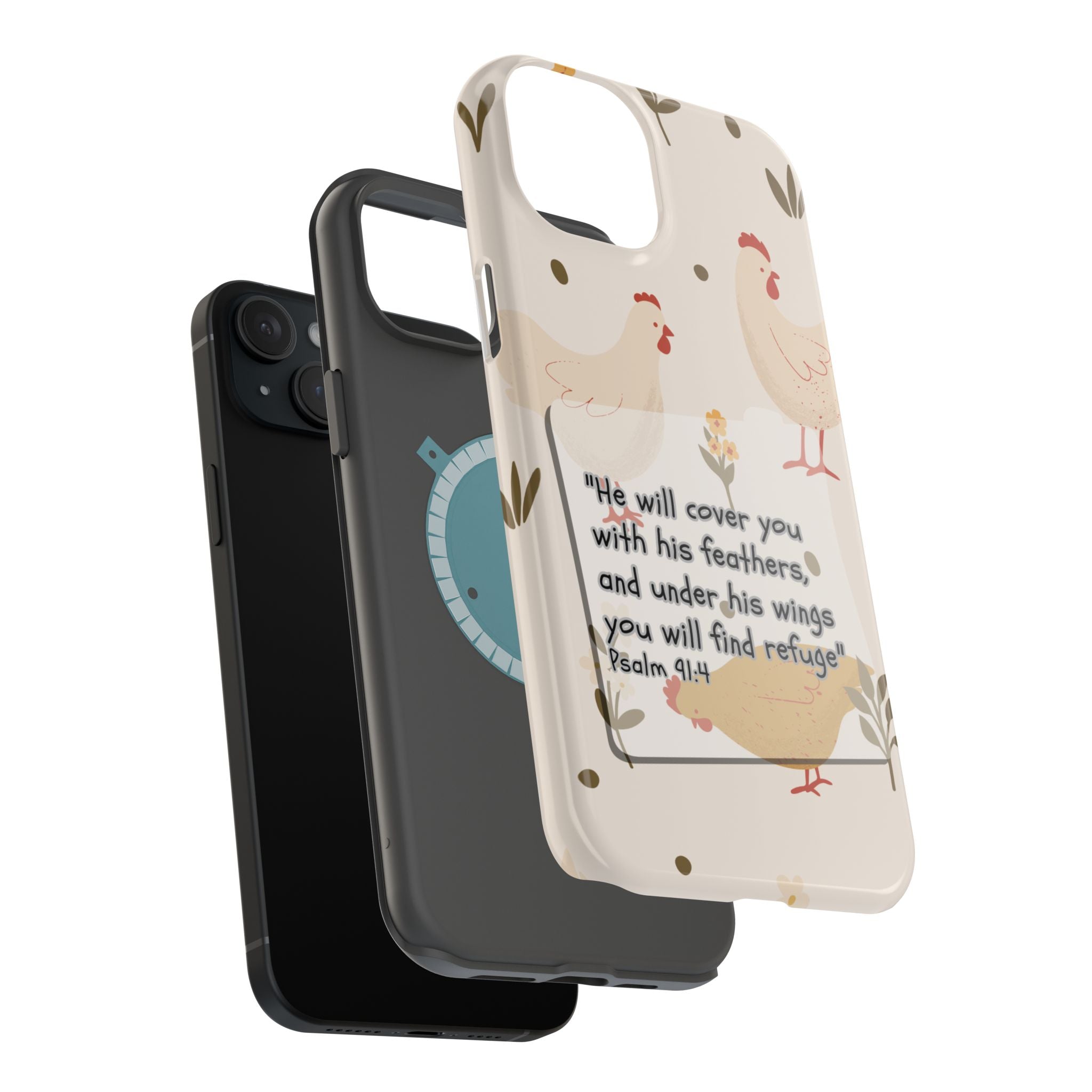 Psalm 91:4 Chicken Phone Case