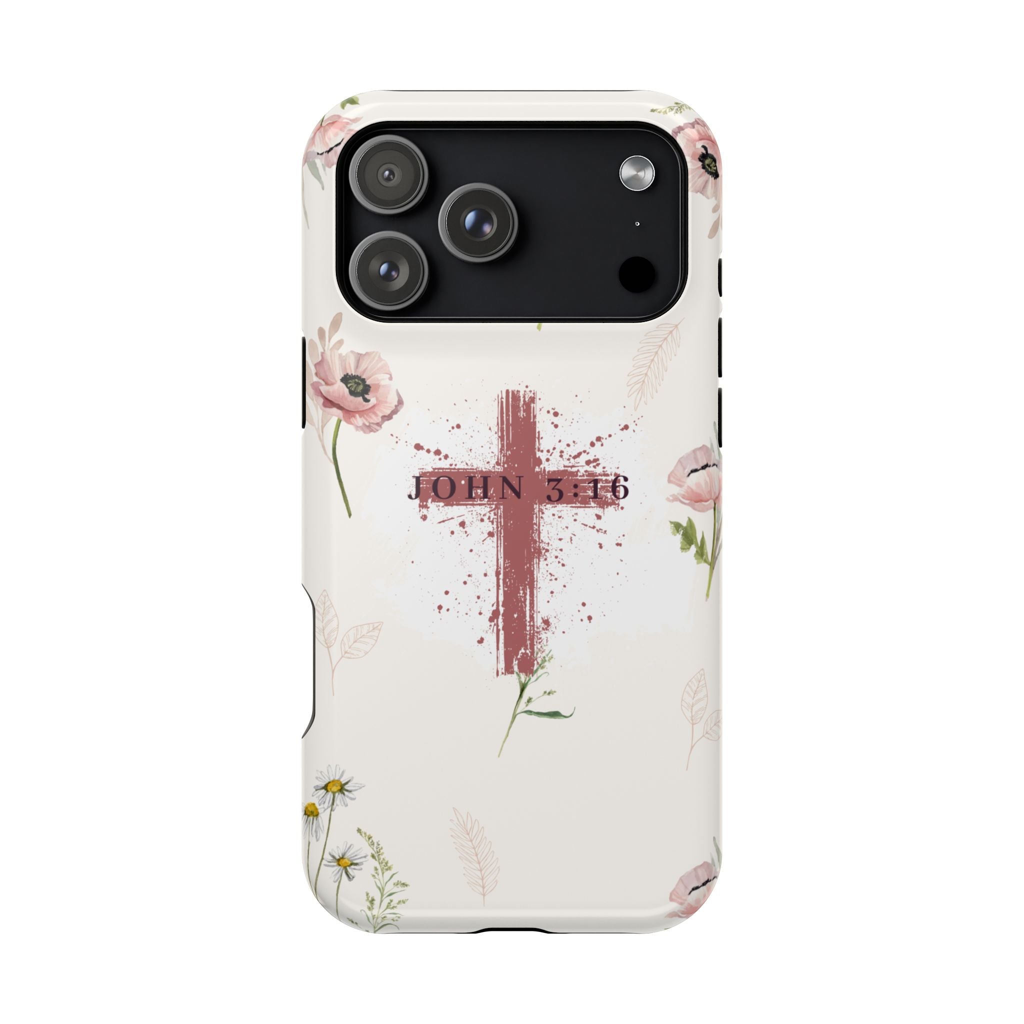 John 3:16 Floral Phone Case