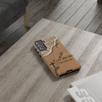 Footprints in the sand phone case
