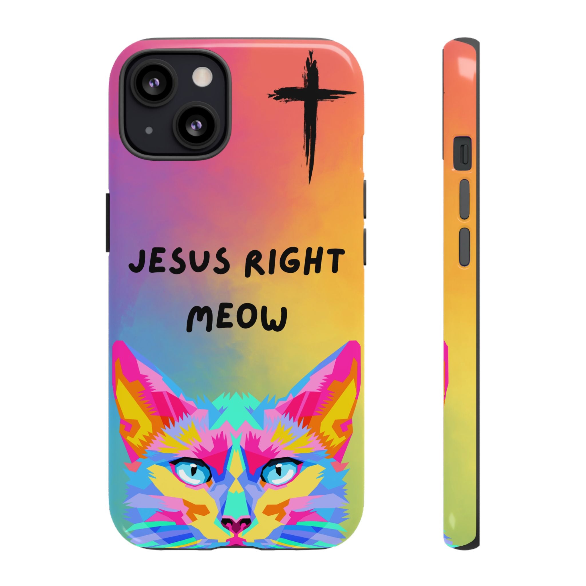 Jesus Right Meow Non MagSafe Phone Case