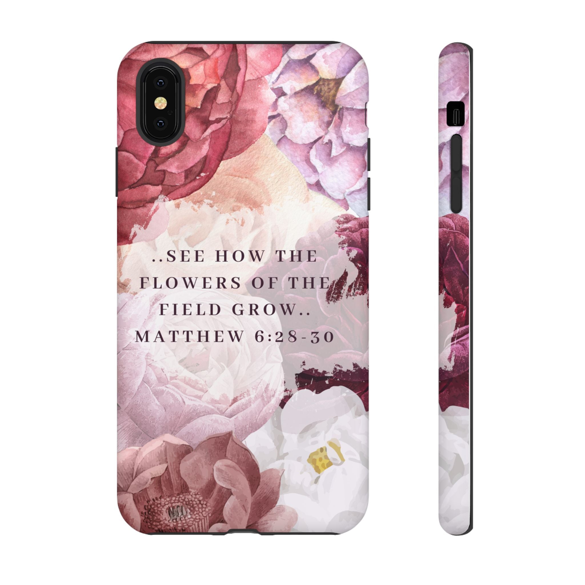 Matthew 6:28 Floral Samsung/Android Phone Case