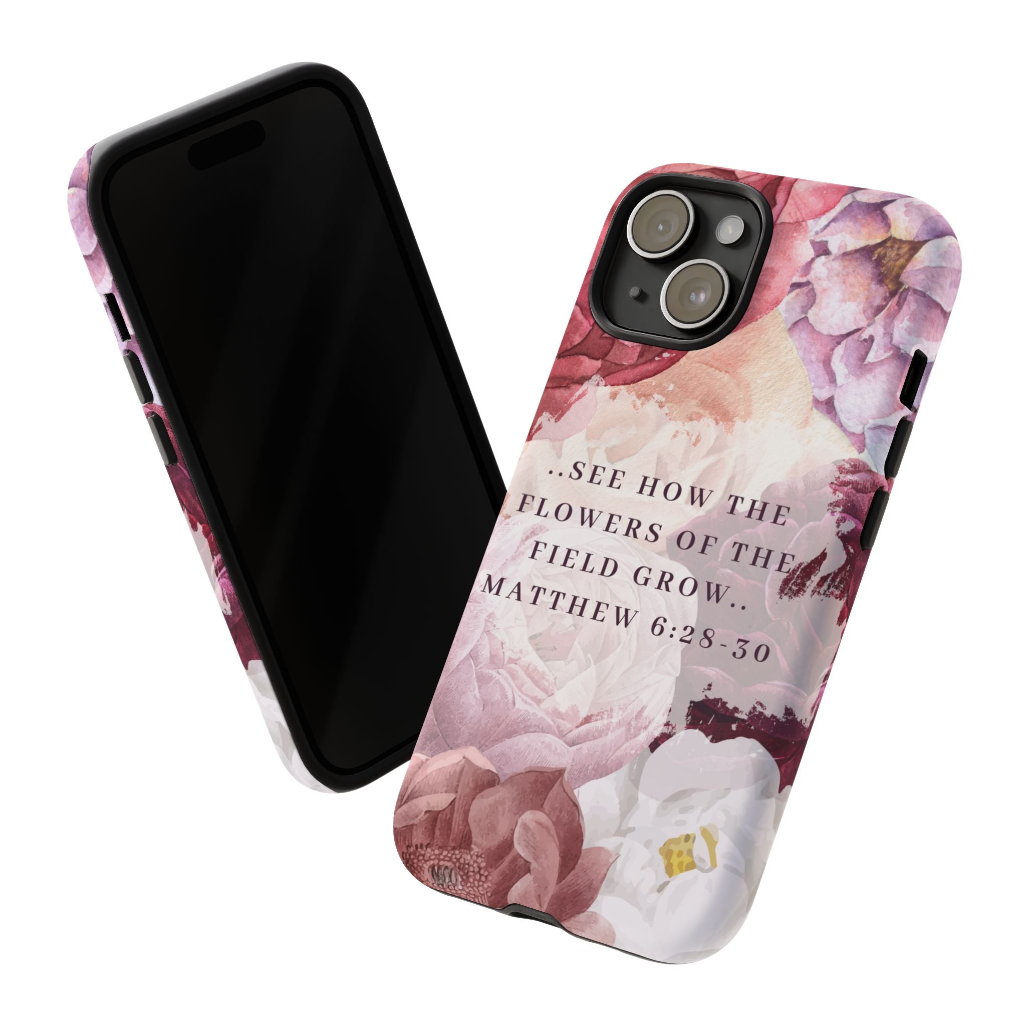 Matthew 6:28 Floral Samsung/Android Phone Case