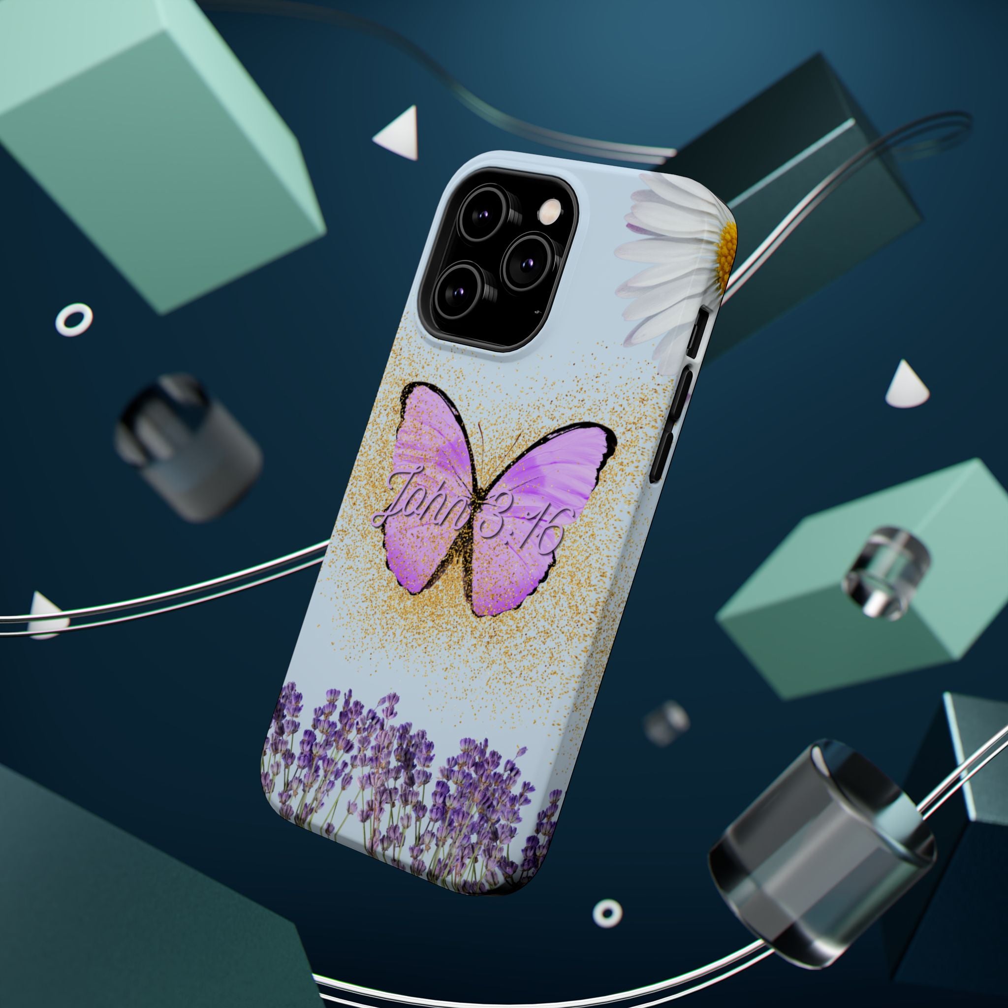 Butterfly Floral John 3:16