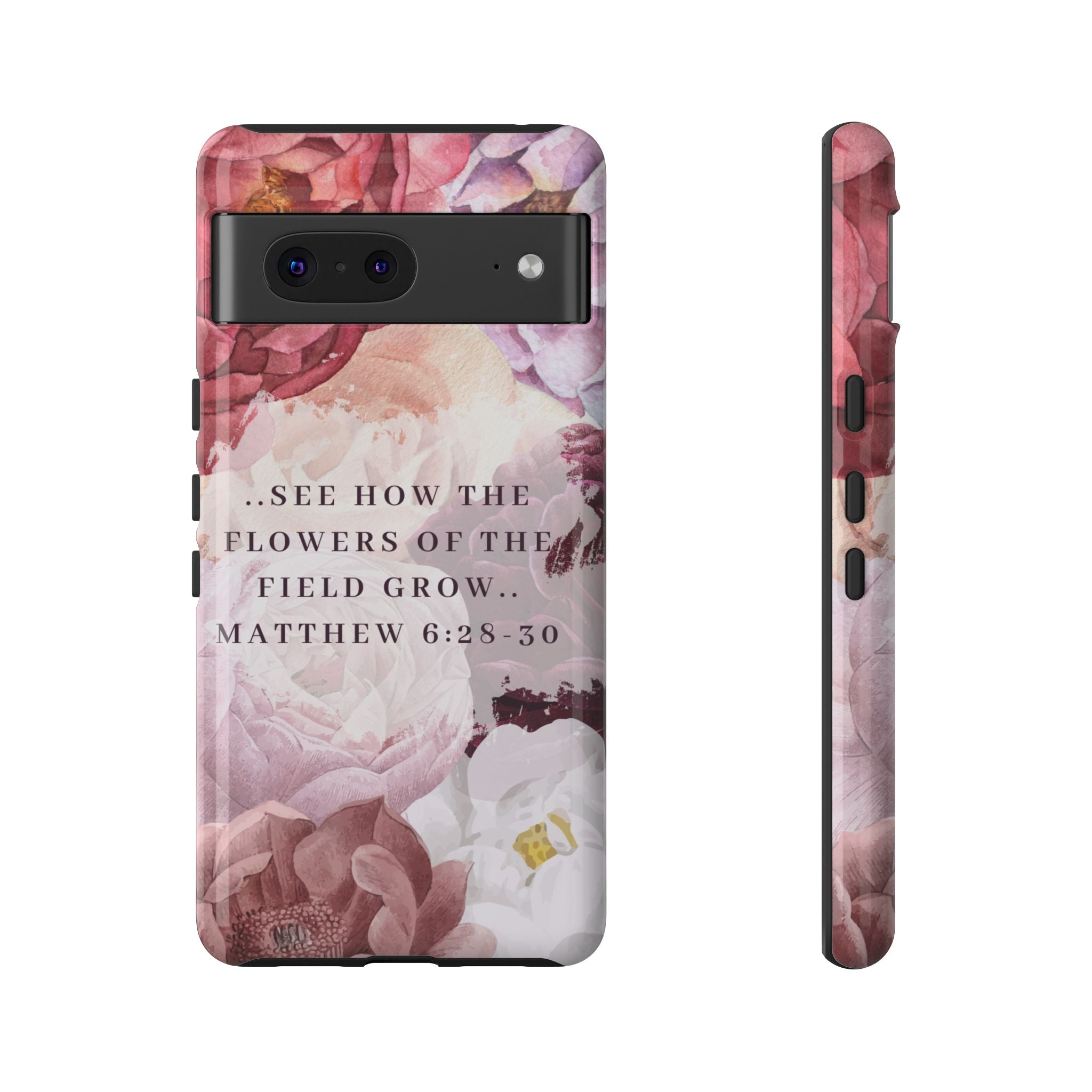 Matthew 6:28 Floral Samsung/Android Phone Case