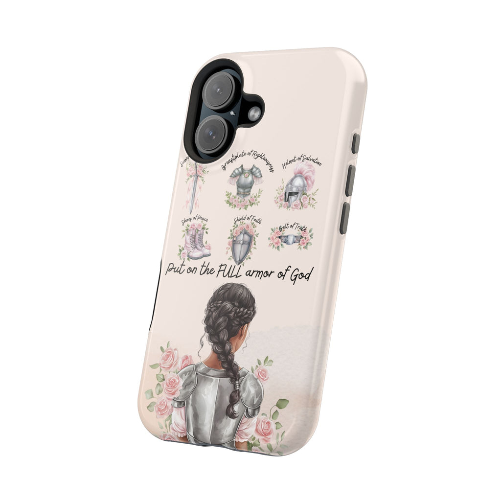 Armor of God (Dark haired woman) phone case