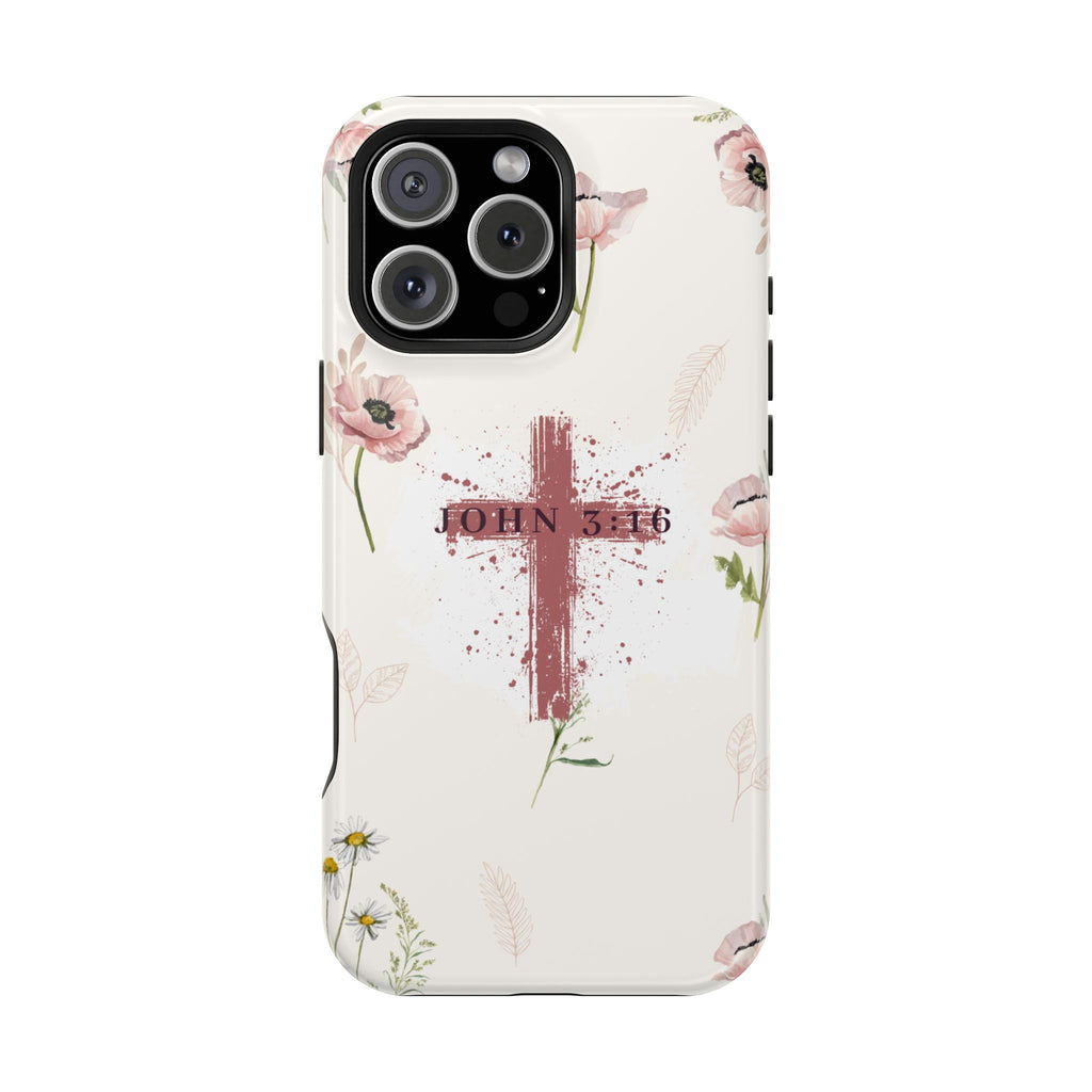John 3:16 Floral Phone Case