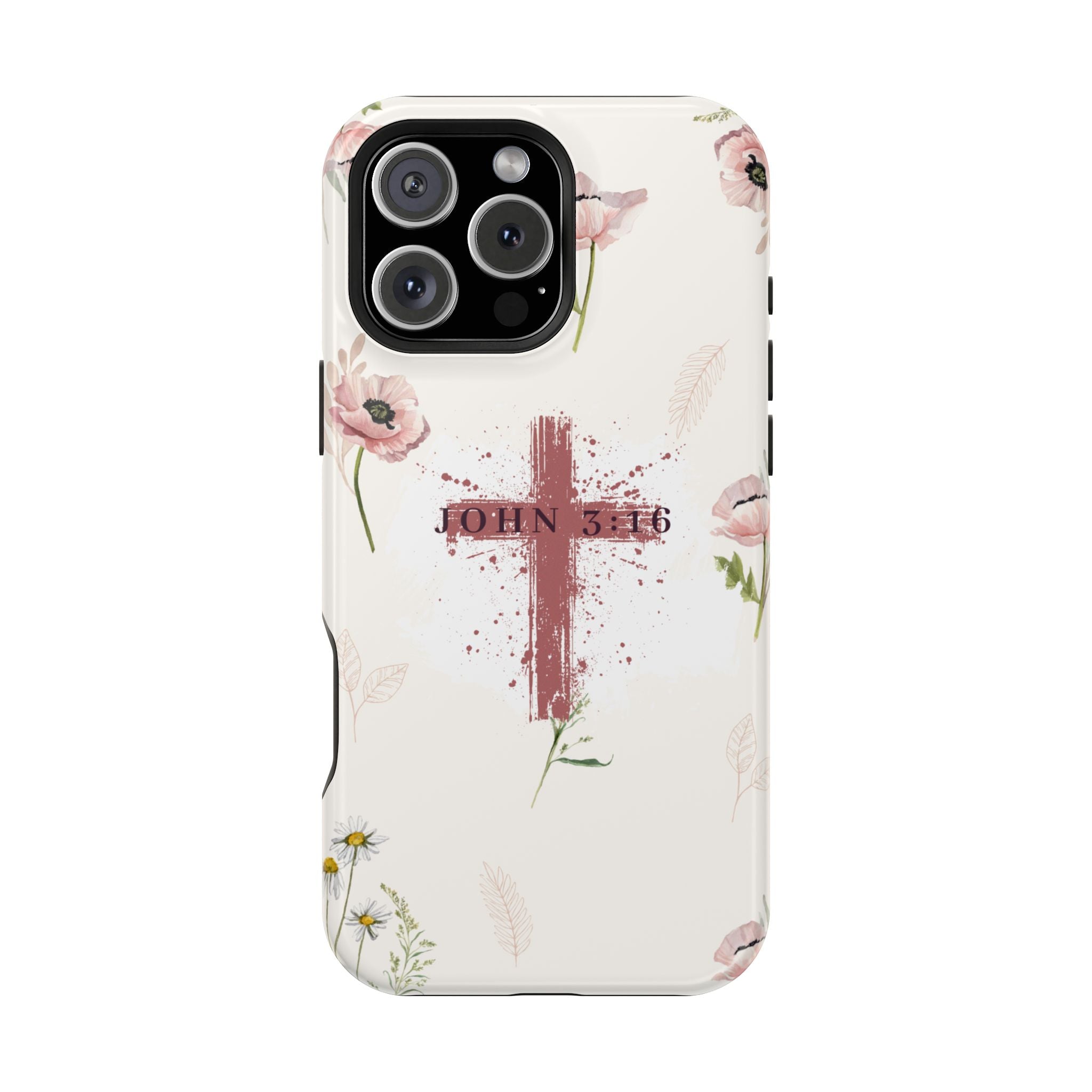 John 3:16 Floral Phone Case