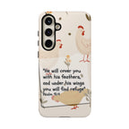 Psalm 91:4 Chicken Phone Case