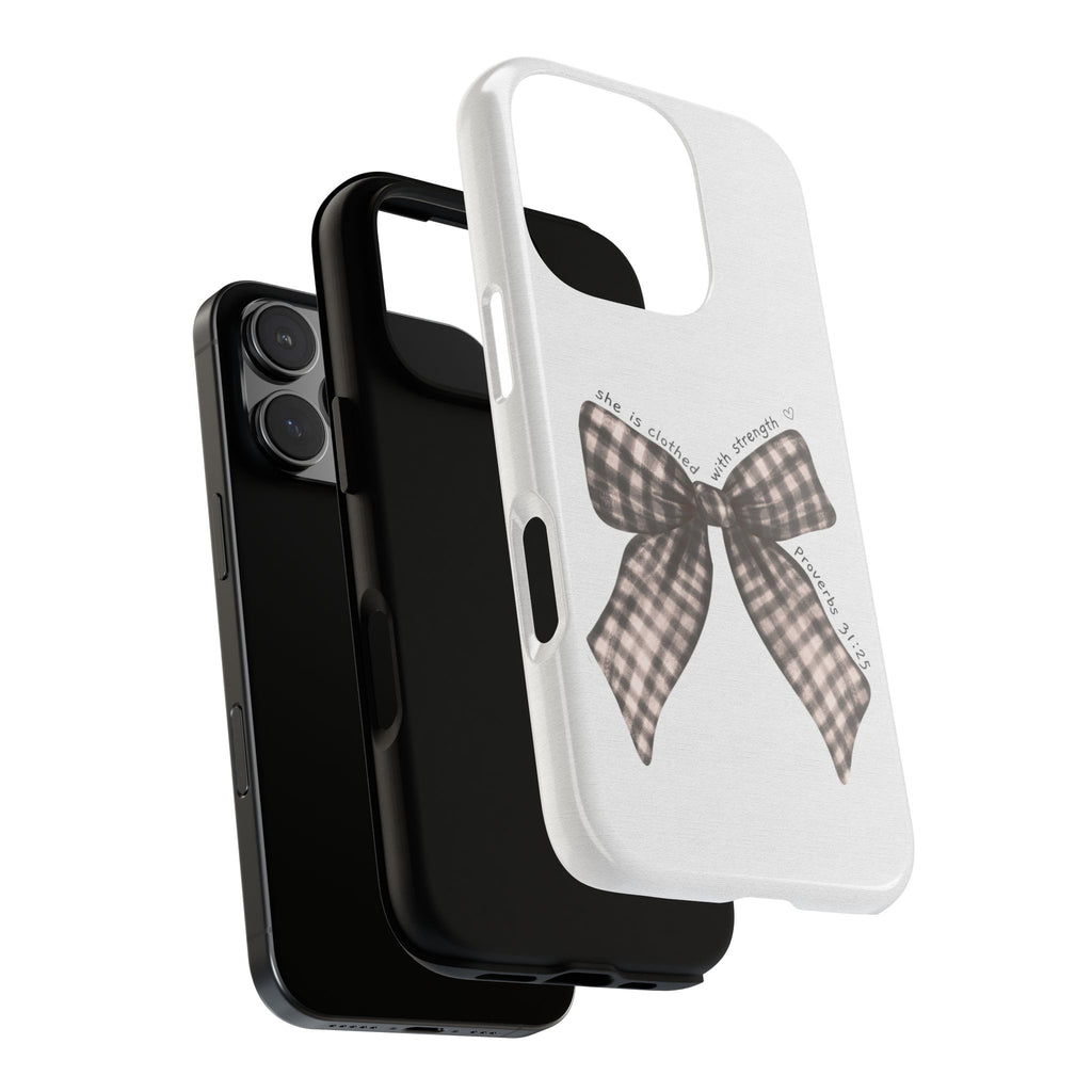 Proverbs 31 Rustic Bow Non MagSafe Phone Case
