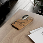 Footprints in the sand phone case