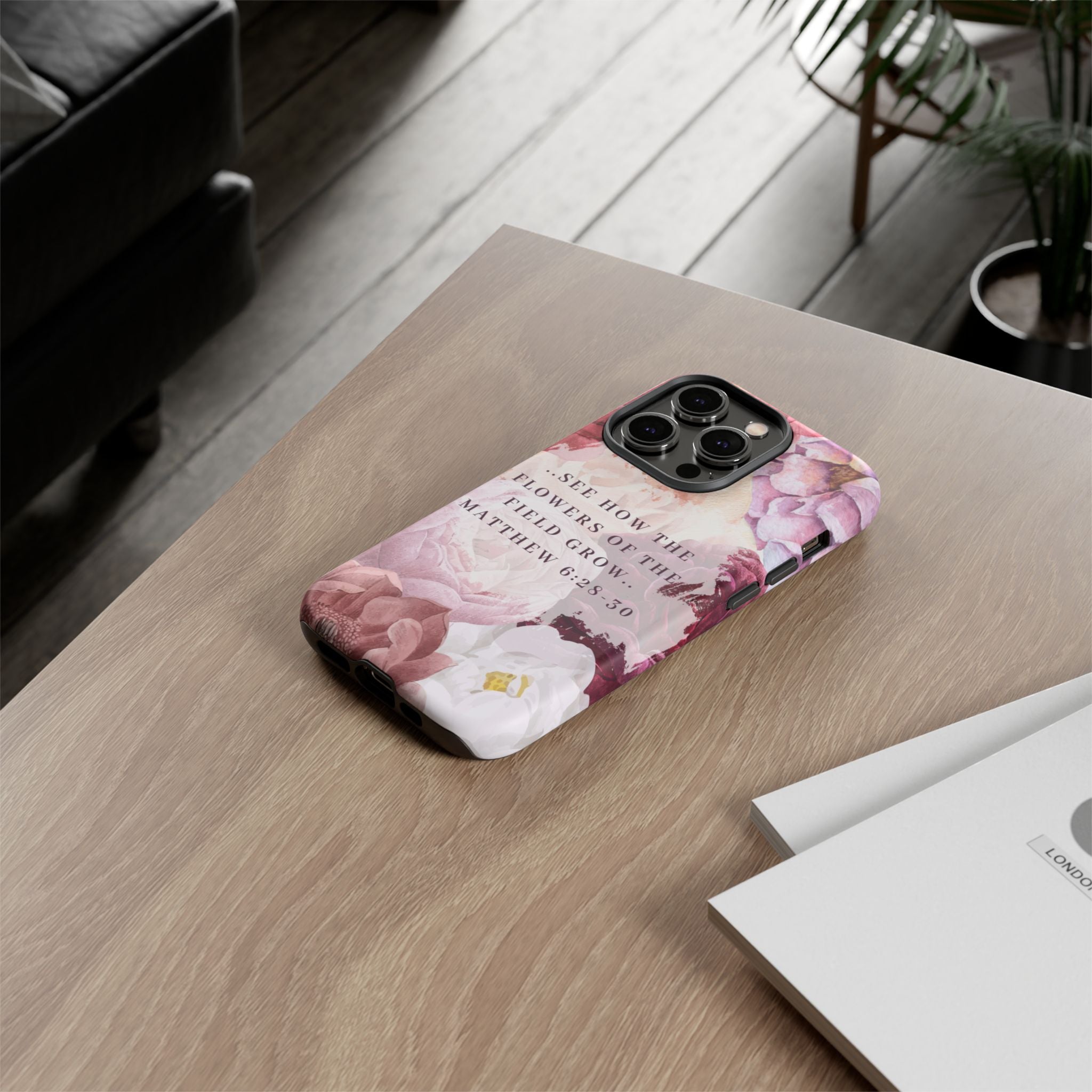Matthew 6:28 Floral Samsung/Android Phone Case