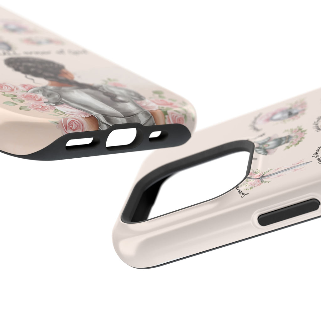 Armor of God (Dark haired woman) phone case