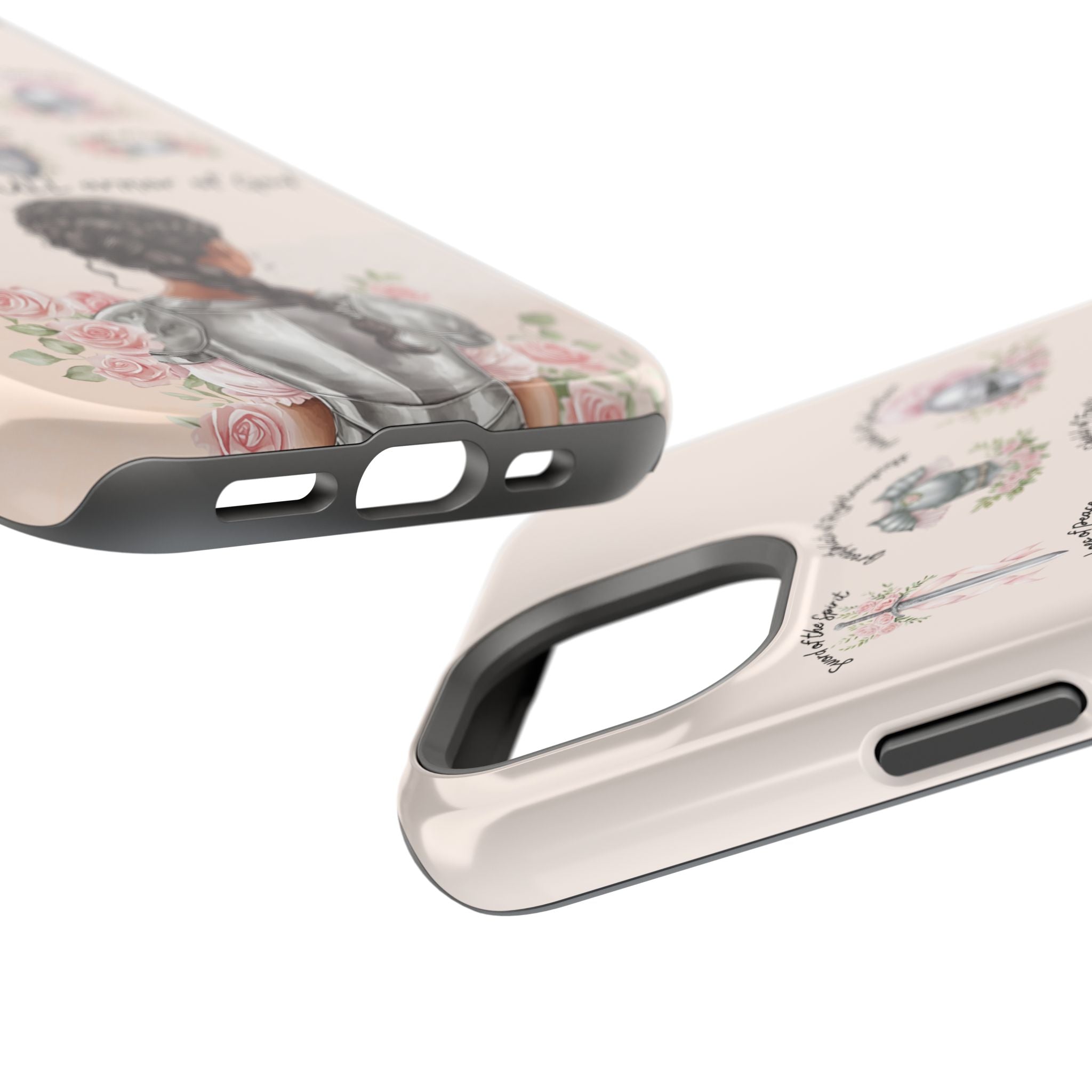 Armor of God (Dark haired woman) phone case