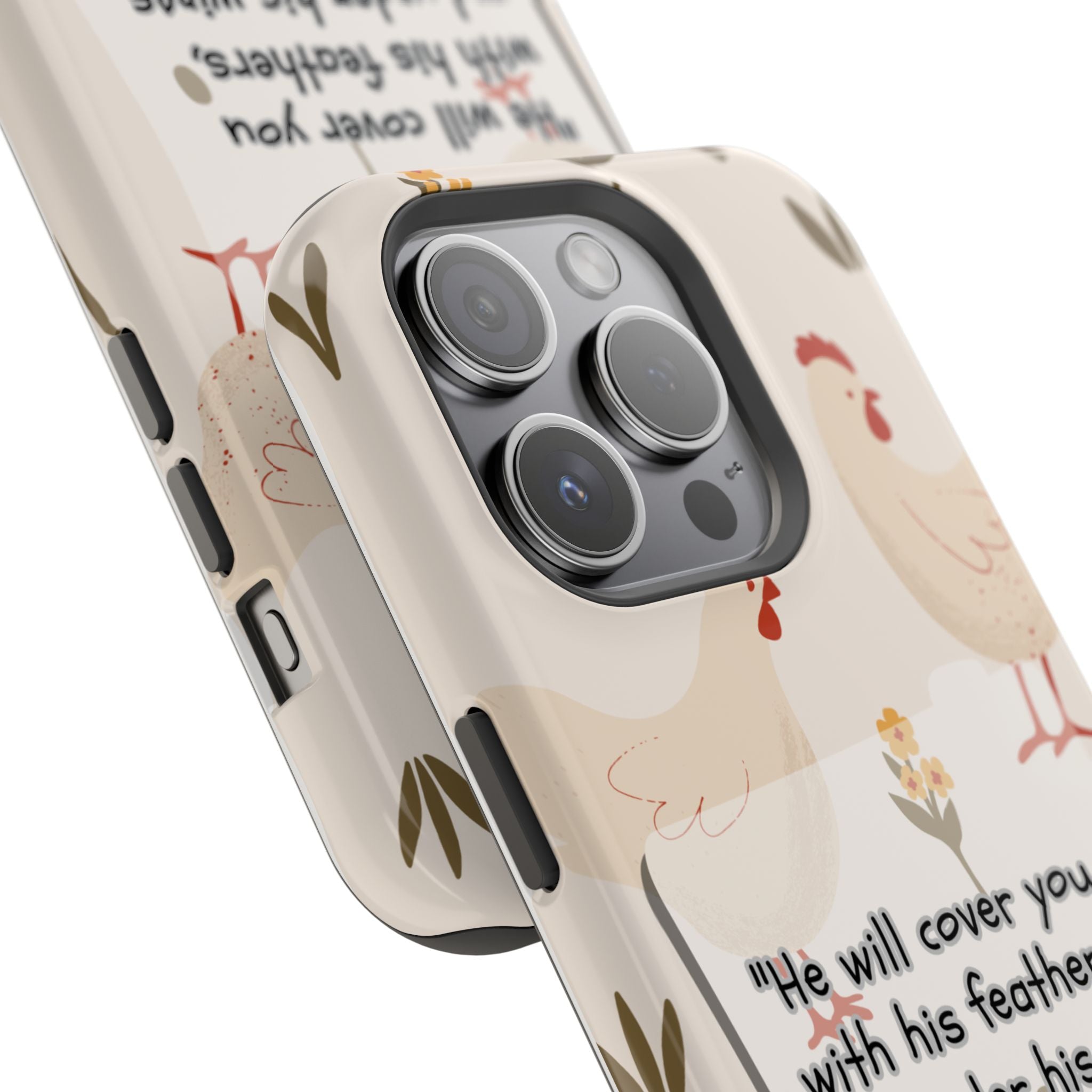 Psalm 91:4 Chicken Phone Case