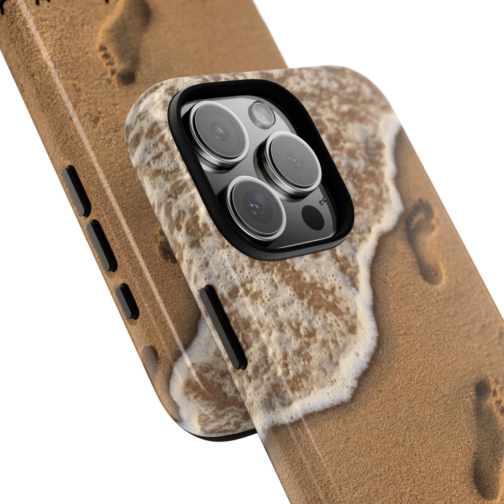 Footprints in the sand phone case