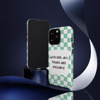 "With God, All Things Are Possible" Non MagSafe Phone Case