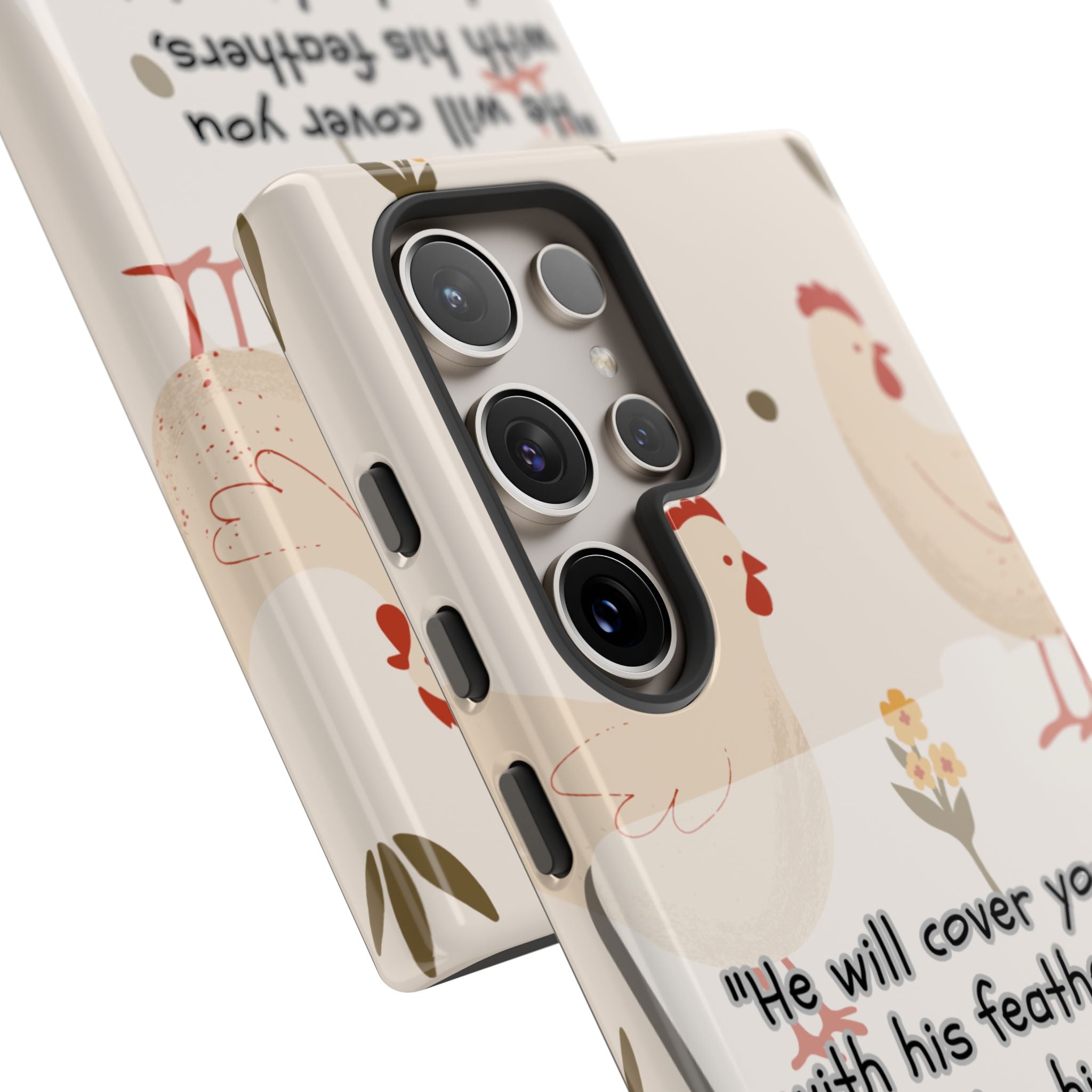 Psalm 91:4 Chicken Phone Case