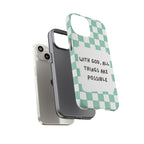 "With God, All Things Are Possible" Non MagSafe Phone Case