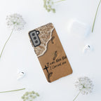 Footprints in the sand phone case